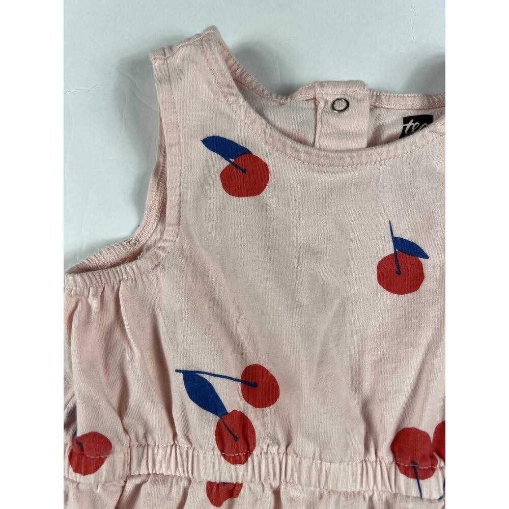 Tea Collection Giant Ginjas Cherries Twirl Tank Dress girls size 2 - Picture 3 of 8